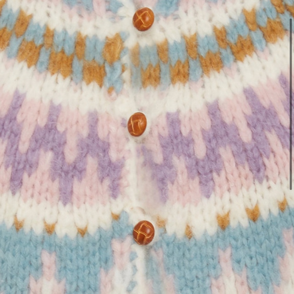 LoveShackFancy LSF Megan Crop Cardigan Sweater - Picture 4 of 12